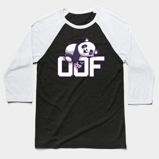 Oof Gamer Meme Internet Culture Panda Gamer Gift Baseball T-Shirt by Alex21